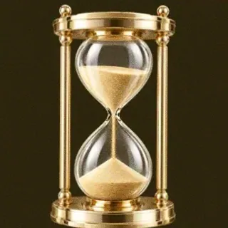 Ornate hourglass — Friday Friday