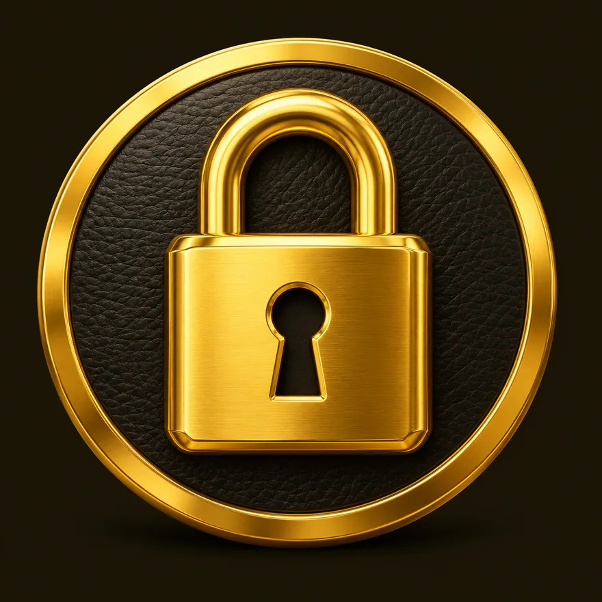 Padlock emblem — Friday Friday