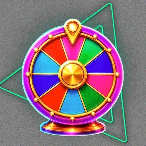 Colourful prize wheel