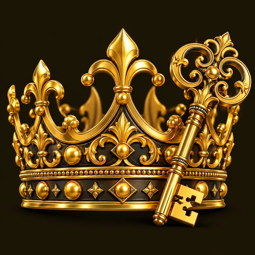 Royal crown and key — Friday Friday