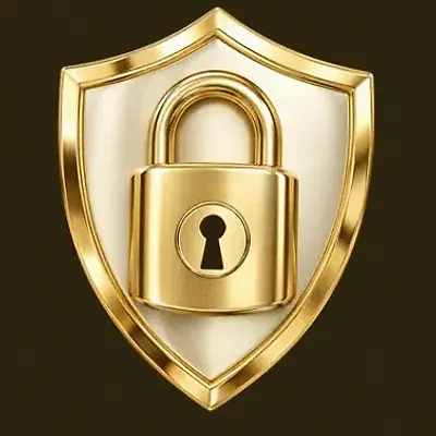 Shield with padlock — Friday Friday