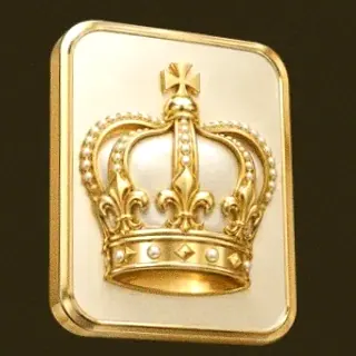 Royal crown plaque — Friday Friday