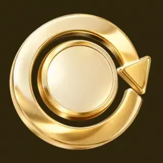 Gold circular arrow — Friday Friday