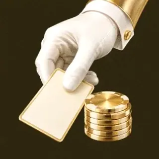 Hand dealing card — Friday Friday