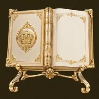 Ornate open book — Friday Friday