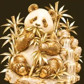 Panda eating bamboo — Friday Friday